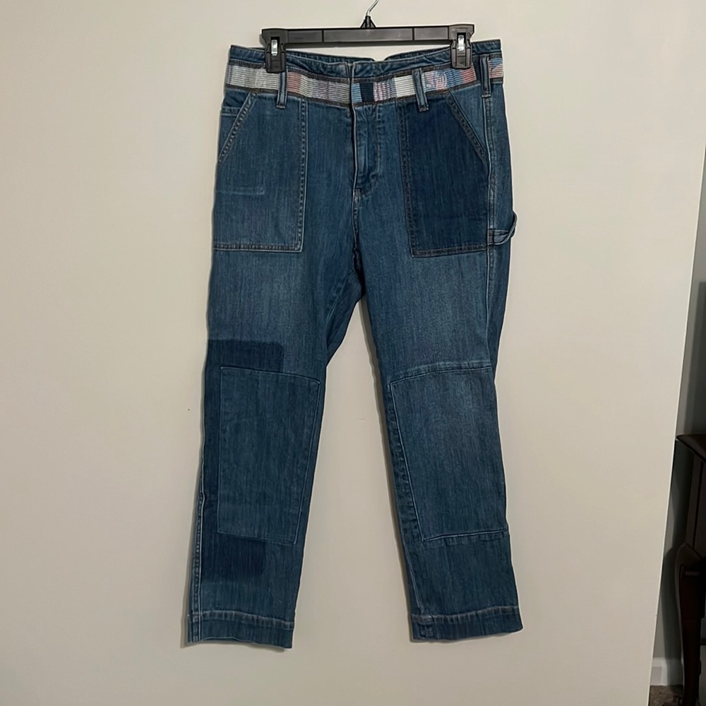 Anthropologie Pilcro and the Letterpress patchwork jeans